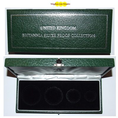 Silver Proof Britannia 4 Coin Box (No Coins)